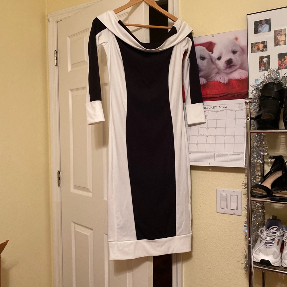 Off the Shoulders Fitted Dress